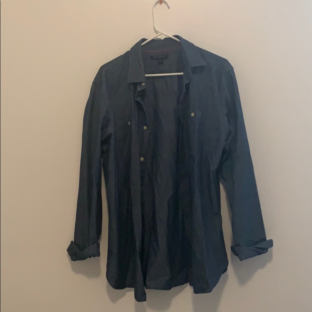 NWOT Banana Republic Jean Button Up Long Sleeve